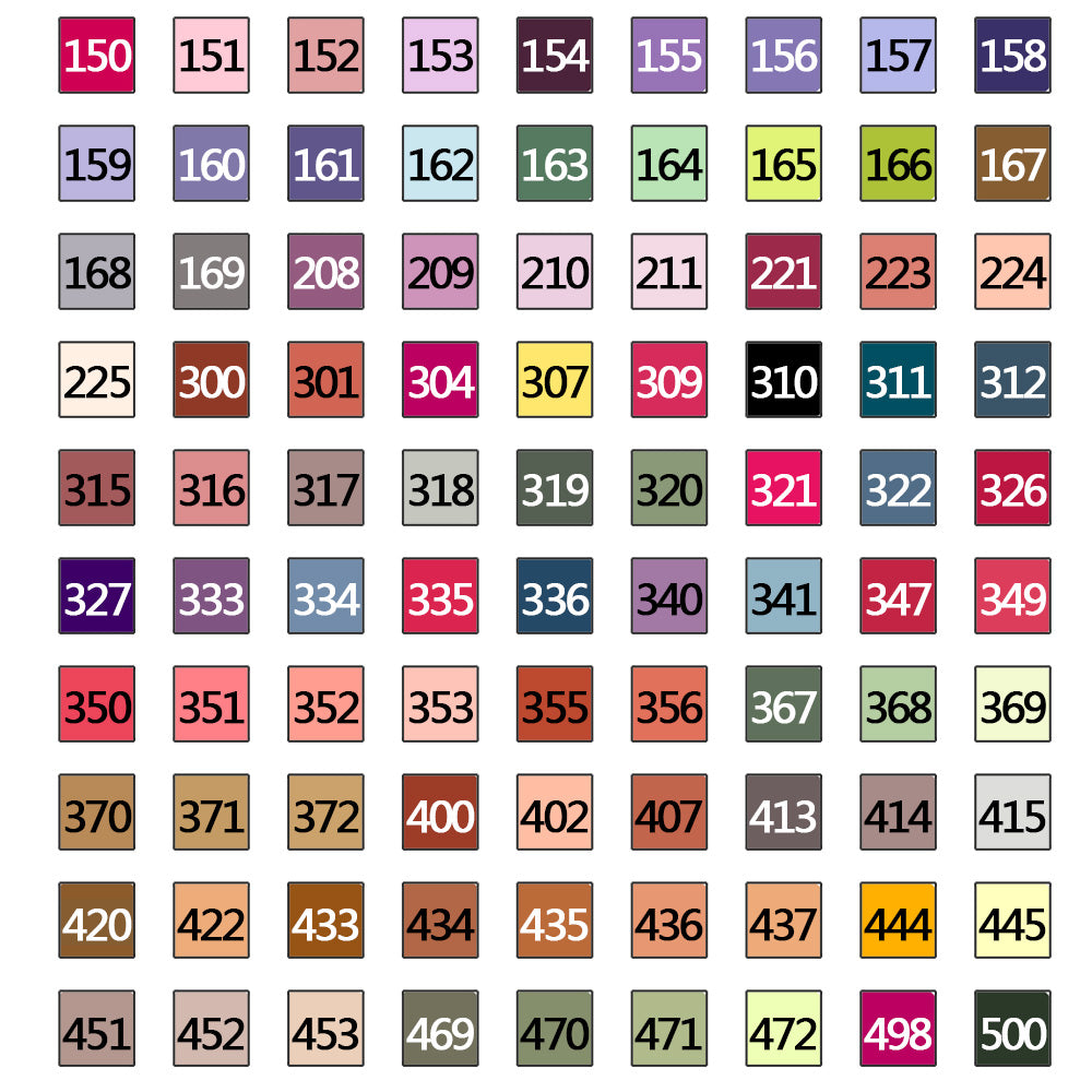 Square DMC Beads 1 Bag (2000pcs) Color No.150-500